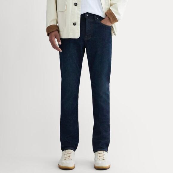 Everlane Men's Slim 4-Way Stretch Organic Jean Deep Indigo Size 30x32 NWOT - Picture 1 of 8